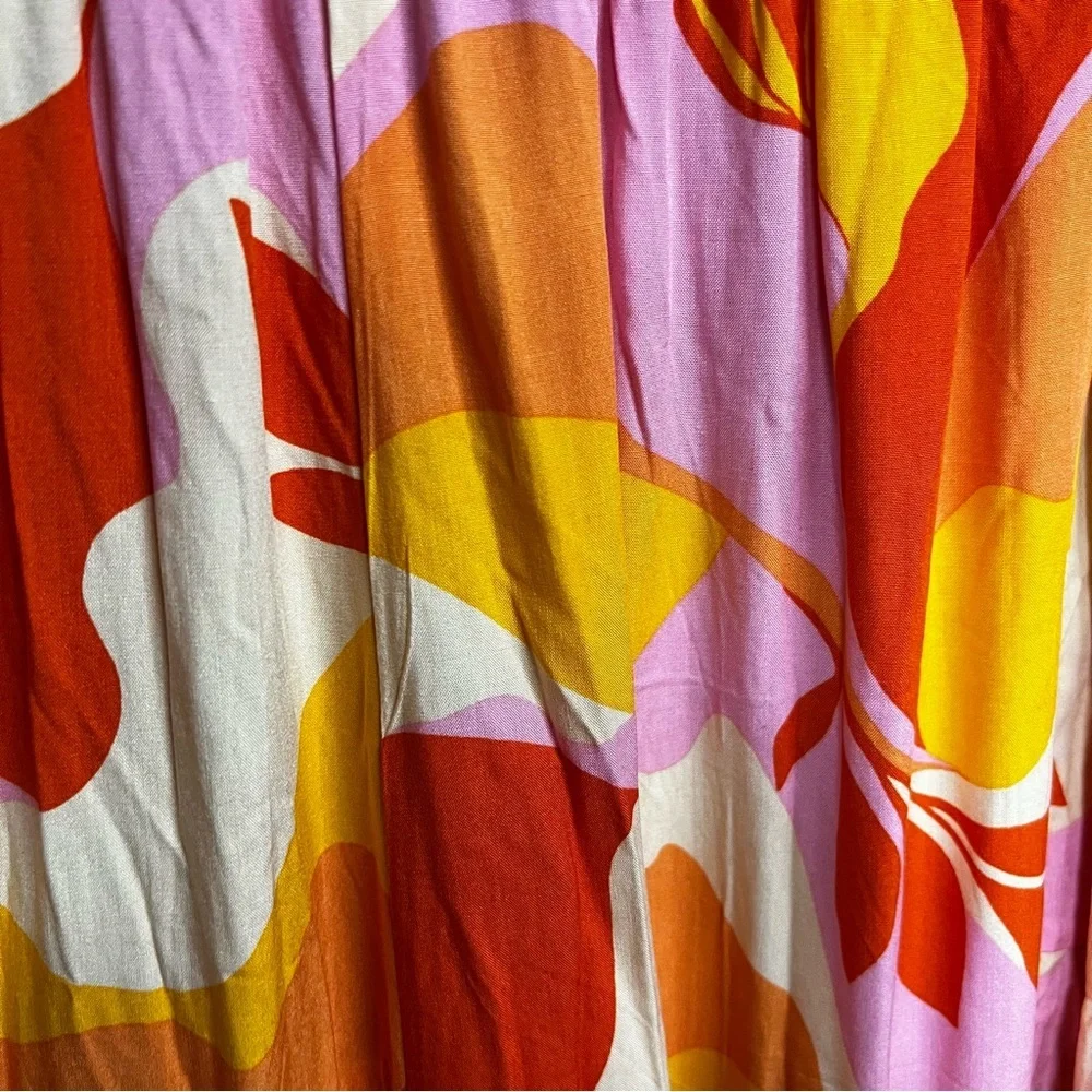 ANTHROPOLOGIE X ABEL THE LABEL | Abstract Print Boho Maxi Dress
